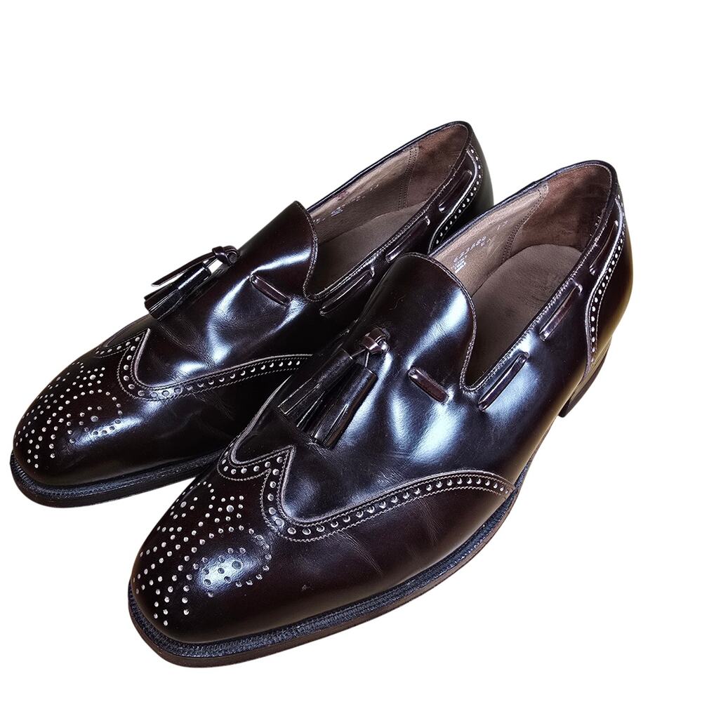 Florsheim Mens Imperial Wingtip 5 Nail Dress Shoes EUC Vintage Sz 10 3E